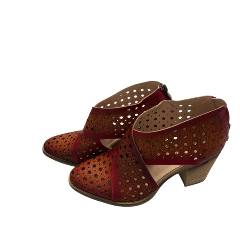 Spring step L’artiste ghalna booties Red leather 40